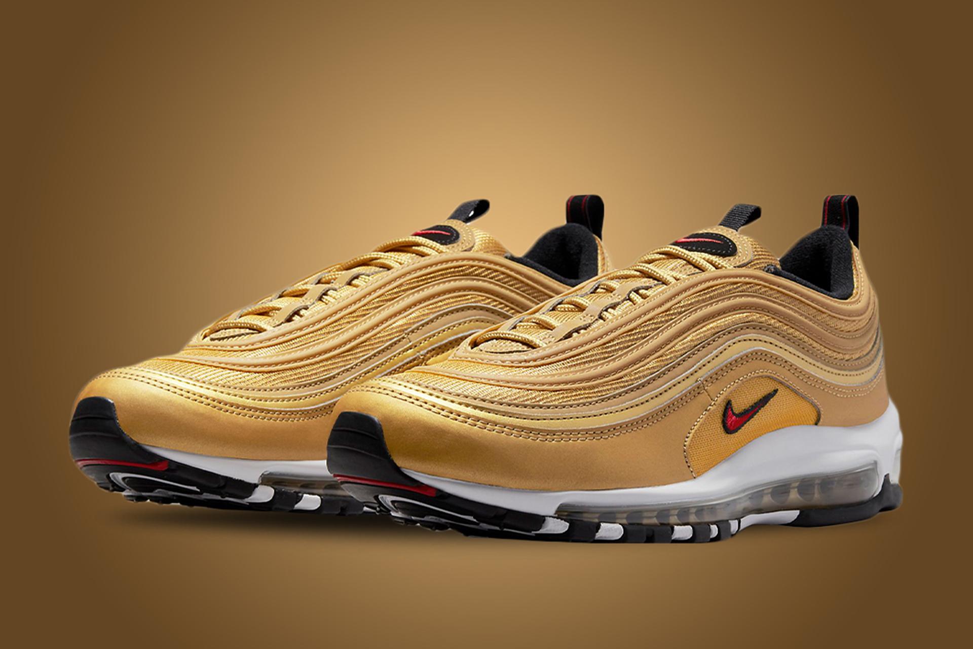 Nike air max clearance 97 reflective gold